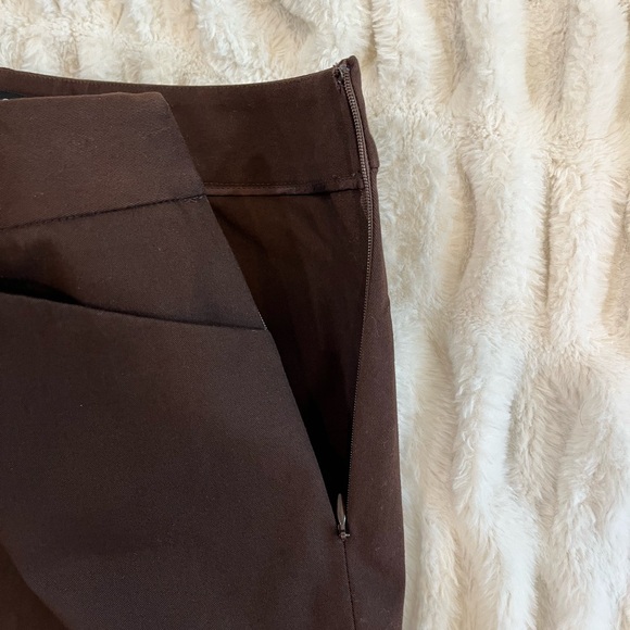 Lafayette 148 New York‎ Brown Dress Pants Size 12 - Picture 2 of 10